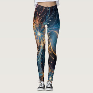Sneeuwvlokken Pastel Kleurrijk Gepersonaliseerd Pa Leggings