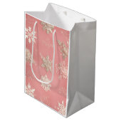Sneeuwvlokken Pastel roze Medium Cadeauzakje (Voorkant Gekanteld)
