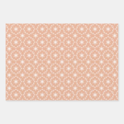 Sneeuwvlokken Patronen in Pastels Inpakpapier Vel (Voorkant 2)