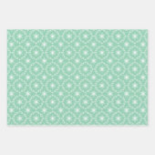 Sneeuwvlokken Patronen in Pastels Inpakpapier Vel (Voorkant)