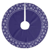 Sneeuwvlokken patroon Blue Tree Rok Kerstboom Rok (Voorkant)