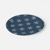Sneeuwvlokken patroon Feestelijk Papier Bord (Gekanteld)