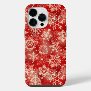 Sneeuwvlokken patroon iPhone 14 pro max hoesje