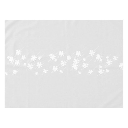 sneeuwvlokken patroon licht grijs wit tafelkleed (Voorkant (Horizontaal))