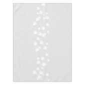 sneeuwvlokken patroon licht grijs wit tafelkleed (Voorkant)