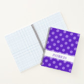 Sneeuwvlokken patroon op blauw notitieboek (Binnen)