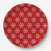 Sneeuwvlokken Patroon Rood Kerstmis