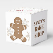 Sneeuwvlokken & peperkoek Cookie Vakantie Kerstmis Bedankdoosjes (Voorkant Zijde)