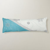 Sneeuwvlokken & Pepermunt Vakantie Lichaamskussen (Achterkant)