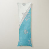 Sneeuwvlokken & Pepermunt Vakantie Lichaamskussen (Voorkant Verticaal)