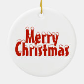 Sneeuwvlokken Persoonlijke naam Keramisch siermidd Keramisch Ornament (Achterkant)