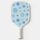 Sneeuwvlokken Pickleball Paddle (Achterkant)