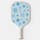 Sneeuwvlokken Pickleball Paddle (Voorkant)