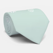Sneeuwvlokken, poederblauw stropdas (Opgerold)