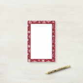 Sneeuwvlokken Post-it® Notes (Op bureau)