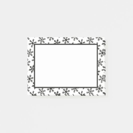 Sneeuwvlokken Post-it® Notes (Voorkant)