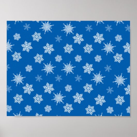Sneeuwvlokken Poster (Voorkant)