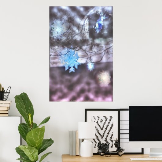 sneeuwvlokken poster (Thuiskantoor)