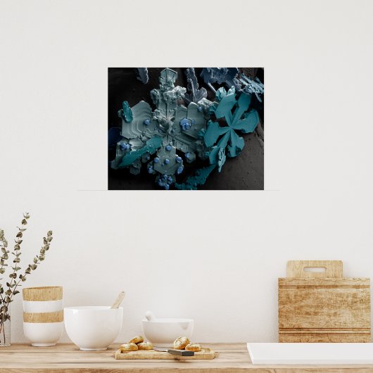 Sneeuwvlokken Poster (Keuken)