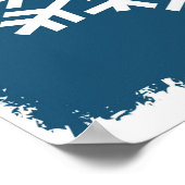 Sneeuwvlokken Poster (Hoek)