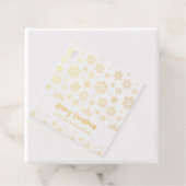 Sneeuwvlokken Prettig kerstfeest Bedankjes Labels (Met doos)