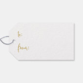 Sneeuwvlokken Prettige feestdagen Label Cadeaulabel (Achterkant Horizontaal)