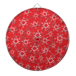 Sneeuwvlokken, Rode en Witte Sneeuwvlokken, Sneeuw Dartbord
