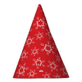 Sneeuwvlokken, Rode en Witte Sneeuwvlokken, Sneeuw Feesthoedjes (Rechts)