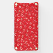 Sneeuwvlokken, Rode en Witte Sneeuwvlokken, Sneeuw Spandoek (Verticaal)