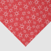 Sneeuwvlokken, Rode en Witte Sneeuwvlokken, Sneeuw Tissuepapier (Detail)