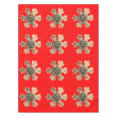 Sneeuwvlokken rode tafelkleed (Voorkant)