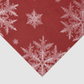 Sneeuwvlokken Rode Vakantie Kerstmis Tissuepapier (Detail)