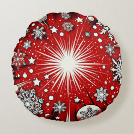 Sneeuwvlokken Rond Kussen