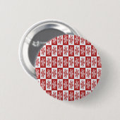 sneeuwvlokken ronde button 5,7 cm (Voorkant /achterkant)