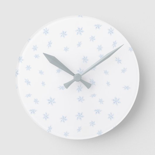 Sneeuwvlokken Ronde Klok (Voorkant)