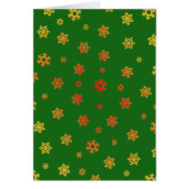 Sneeuwvlokken (rood en goud) [kerstpatroon]