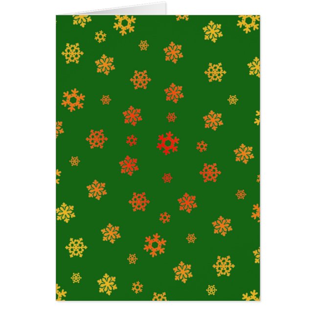 Sneeuwvlokken (rood en goud) [kerstpatroon] (Voorkant)