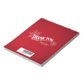 Sneeuwvlokken Rood Snoep restanten Notitieblok (Linkerzijde)