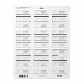 Sneeuwvlokken Roze Blauw Vakantie Winter Adresetik Etiket (Full Sheet)