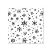 Sneeuwvlokken Rubberstempel (Afrduk)