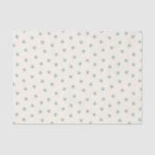 Sneeuwvlokken saliegroen en crème tissuepapier (Voorkant)