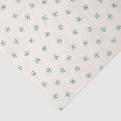 Sneeuwvlokken saliegroen en crème tissuepapier (Detail)