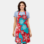 Sneeuwvlokken Schort (Gedragen)