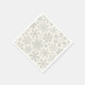 Sneeuwvlokken Servet (Hoek)