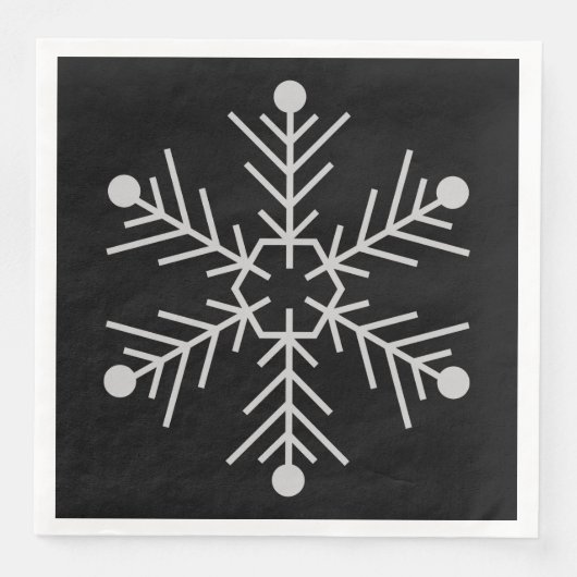 Sneeuwvlokken Servet (Voorkant)