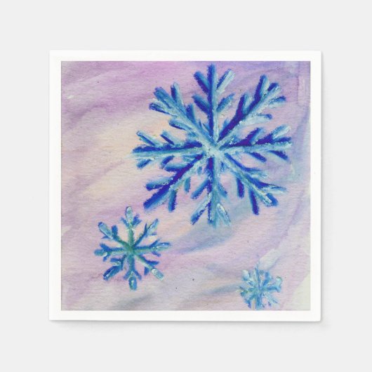 Sneeuwvlokken Servetten (Voorkant)