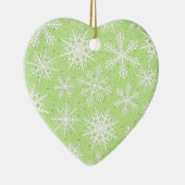 Sneeuwvlokken, siervisjes keramisch ornament (Rechts)