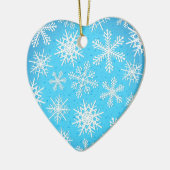 Sneeuwvlokken, siervisjes keramisch ornament (Links)