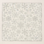 Sneeuwvlokken Sjaal<br><div class="desc">Met de hand getrokken sneeuwvlokken,  patroonontwerp.</div>