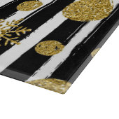 Sneeuwvlokken, sneeuwballen en strepen snijplank (Hoek)